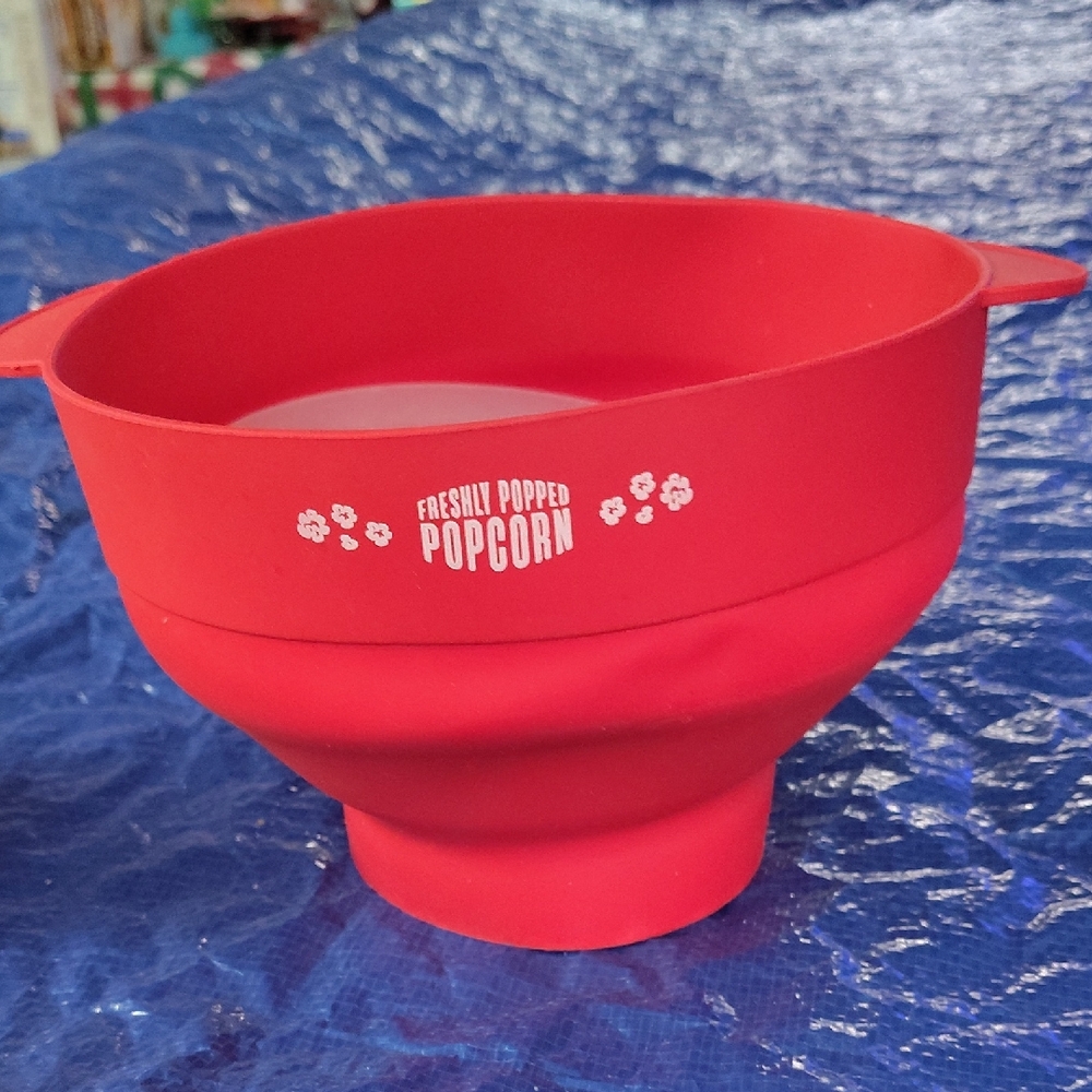 Red Popcorn Bowl